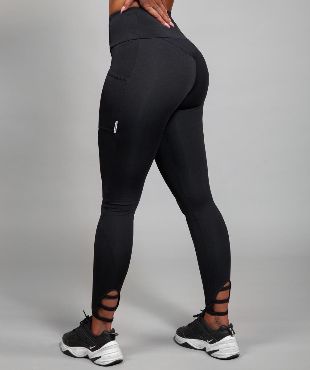 Yvette Sportlegging Dames - Hoge Taille - Met Zak En Gaasdetails - Streetwear Style